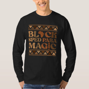 Camiseta Preto SPED Para Magia África Orgulho Melanina Pret