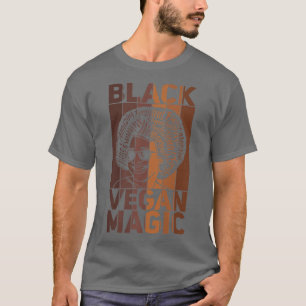 Camiseta Preto Vegan Magno Vegetariano Afro Pride Preto