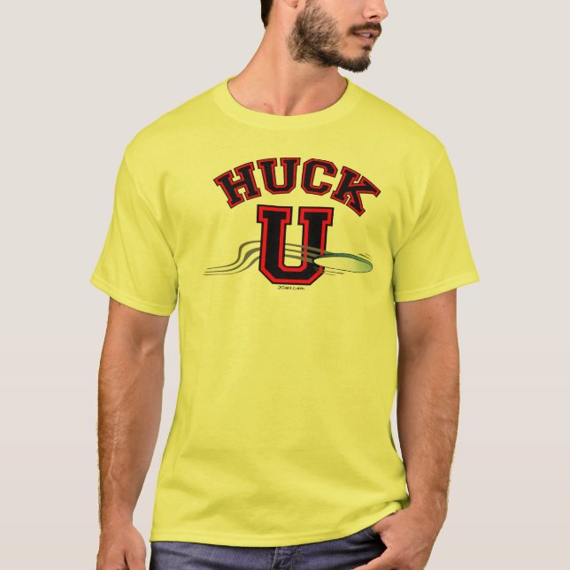 Camiseta PRETO VERMELHO final do HUCK U (Frente)