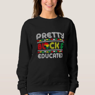 Camiseta Pretty Black And Educated African Pride Black Hist