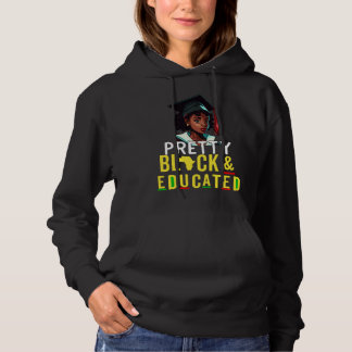 Camiseta Pretty Black and Educated Kids Youth Girl Black Af