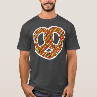 Camiseta Pretzel com oppings Funny Pretzel Day Kids Comida 
