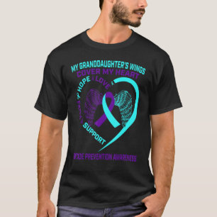 Camiseta Prevenção à Consciência do Suicídio Roxo Turquesa
