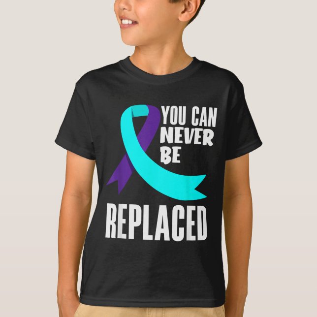 Camiseta Prevenção à conscientização Você Nunca Será Substi (Frente)