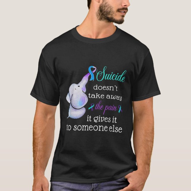 Camiseta Prevenção ao suicídio de elefantes (Frente)