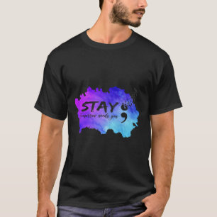 Camiseta Prevenção ao suicídio Sensibilização A permanência