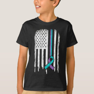 Camiseta Prevenção ao suicídio Sensibilização da Bandeira A