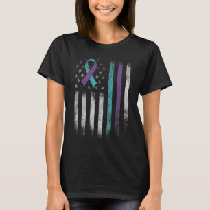 Camiseta Prevenção ao suicídio Sensibilização da Bandeira A