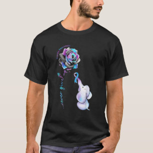Camiseta Prevenção ao suicídio Sensibilização Elefante Flor