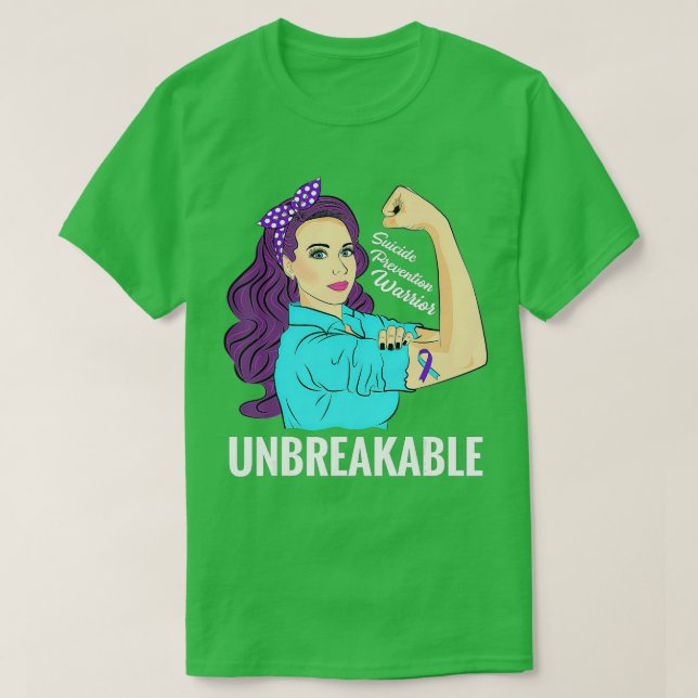 Camiseta Prevenção ao suicídio Sensibilização para a Guerra (Frente do Design)