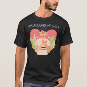Camiseta Prevenção ao suicídio Sensibilização para a saúde