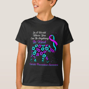 Camiseta Prevenção ao suicídio Sensibilização para o elefan