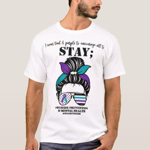 Camiseta Prevenção Conscientização Saúde Mental Mensagem B