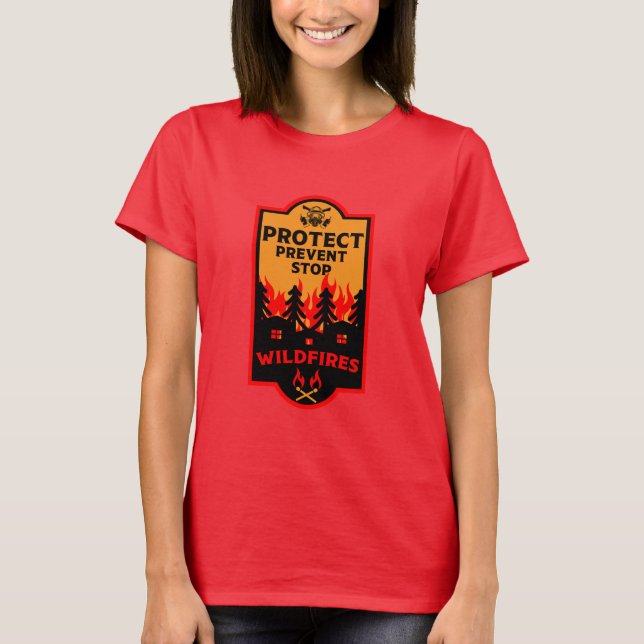 Camiseta Prevenção contra incêndios florestais (Frente)
