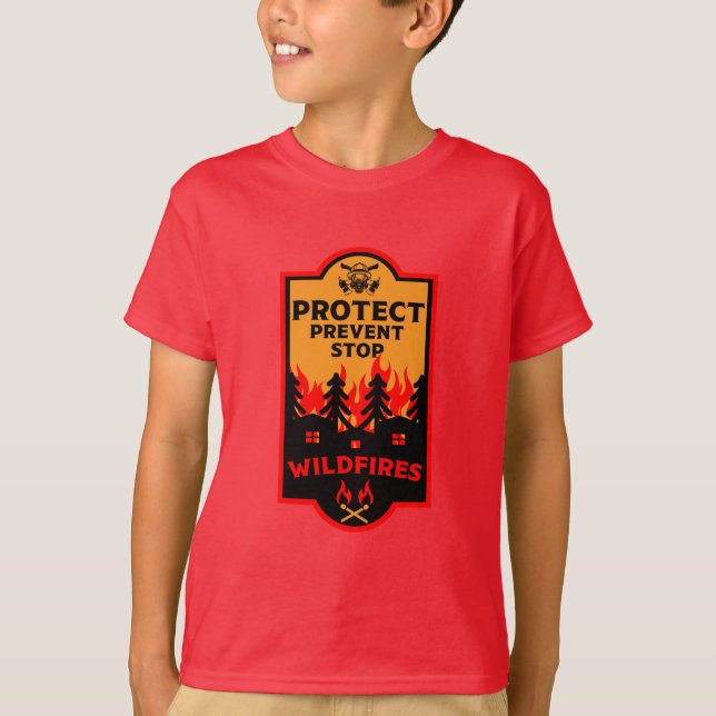 Camiseta Prevenção contra incêndios florestais (Frente)