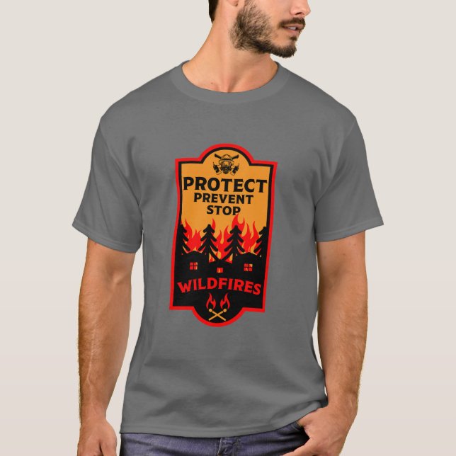 Camiseta Prevenção contra incêndios florestais (Frente)