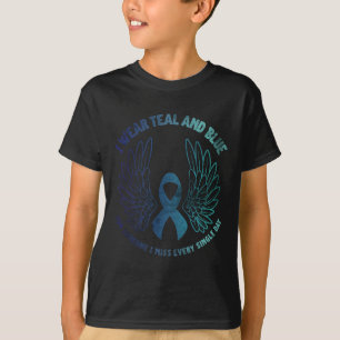 Camiseta Prevenção Contra O Suicídio Sensibilização Teal E 