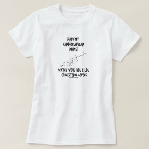 Camiseta Prevenção da Doença Cardiovascular Observar HDL e 