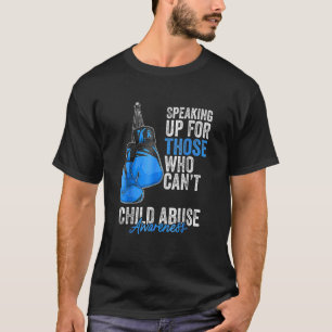 Camiseta Prevenção de abuso infantil Sensibilização Boxando