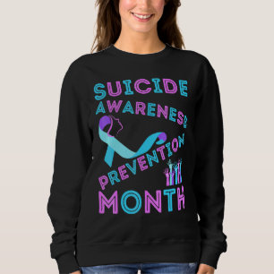 Camiseta Prevenção de Consciência Suicida Coração Arco-Íris