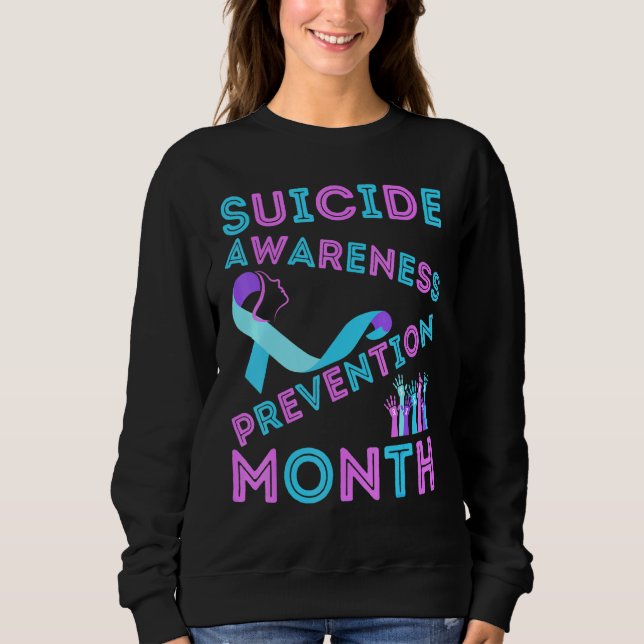 Camiseta Prevenção de Consciência Suicida Coração Arco-Íris (Frente)