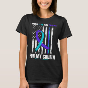 Camiseta Prevenção de conscientização masculina primo bande