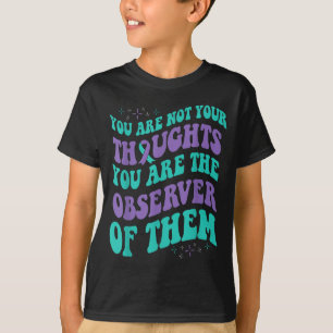 Camiseta Prevenção de Saúde Mental Não Pensamentos Design
