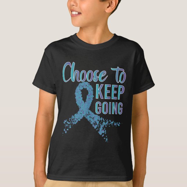 Camiseta Prevenção de Suicídio Continue _ I Para Suporte (Frente)