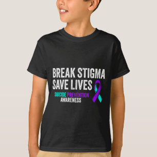 Camiseta Prevenção de Suicídio Suporte Quebre Estigma Consc