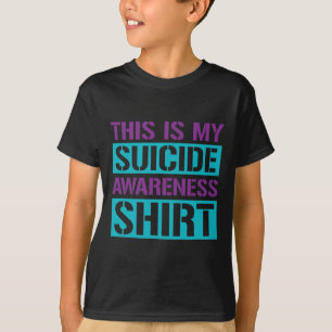 Camiseta Prevenção Do Suicídio - Esta É A Minha Consciência