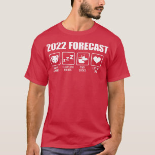 Camiseta Previsão de 2022 sobre o anúncio da gravidez no be