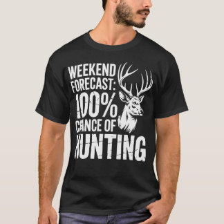 Camiseta Previsão de Fim de Semana 100 Chances De