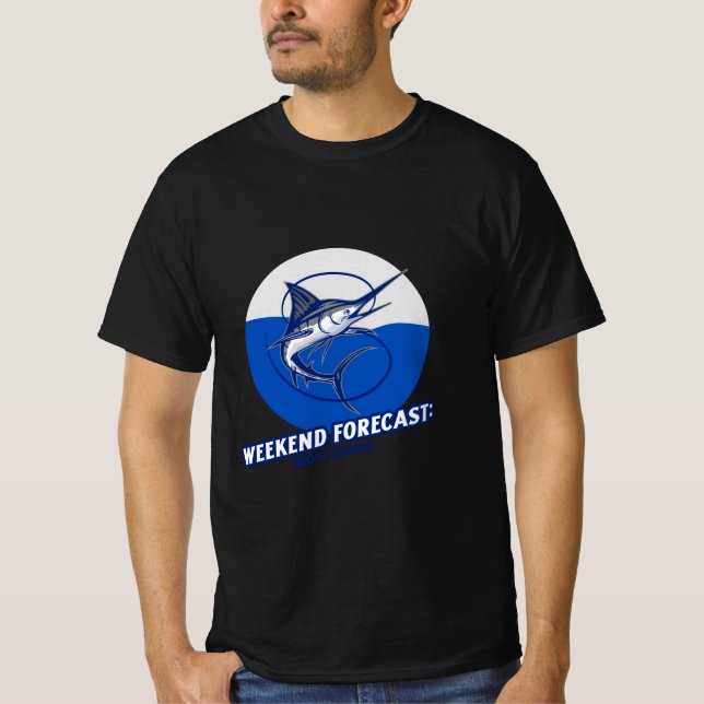 Camiseta Previsão de Fim de Semana  100% de Chance  (Frente)