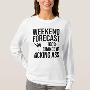 Camiseta Previsão de Fim de Semana - 100% de Chance de Mand