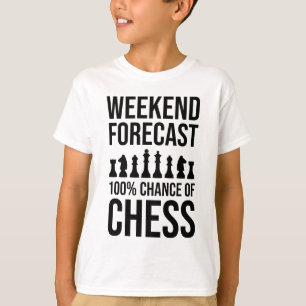 Camiseta Previsão de Fim de Semana - 100% de Chance de Xadr