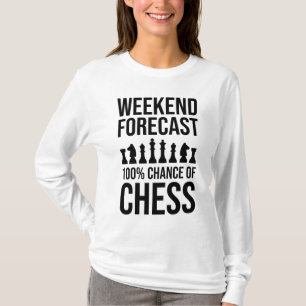 Camiseta Previsão de Fim de Semana - 100% de Chance de Xadr
