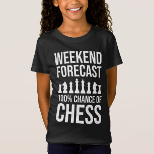 Camiseta Previsão de Fim de Semana - 100% de Chance de Xadr