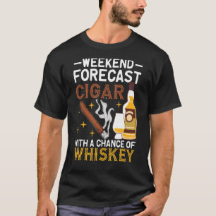 Camiseta Previsão de Fim de Semana - Charuto e Chave de Ocu