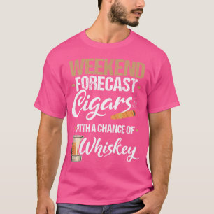 Camiseta Previsão de Fim de Semana Charutos Com Uísque Char