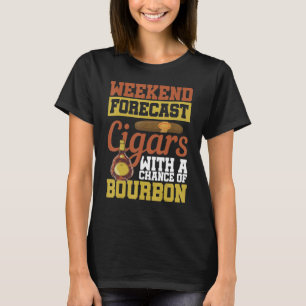 Camiseta Previsão De Fim De Semana Charutos Com Uma Chance