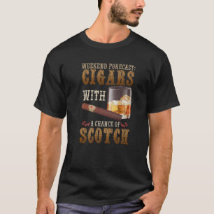 Camiseta Previsão De Fim De Semana De Cigarros E Uísque U