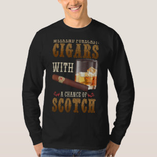 Camiseta Previsão De Fim De Semana De Cigarros E Uísque Uís