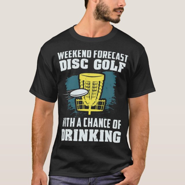 Camiseta Previsão de Fim de Semana de Golfe de Disco com Op (Frente)