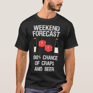 Camiseta Previsão de Fim de Semana do Gambling do Casino En