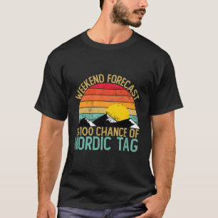 Camiseta Previsão de Fim de Semana Etiqueta Nórdica
