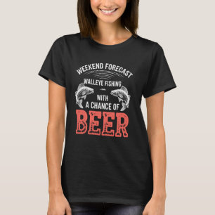 Camiseta Previsão de Fim de Semana Pesca a Caminho com Poss