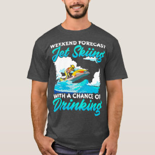 Camiseta Previsão De Fim De Semana Pular Pele De Jato Com P