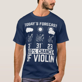 Camiseta Previsão de hoje de 100 de Vio de Previsão de Clim