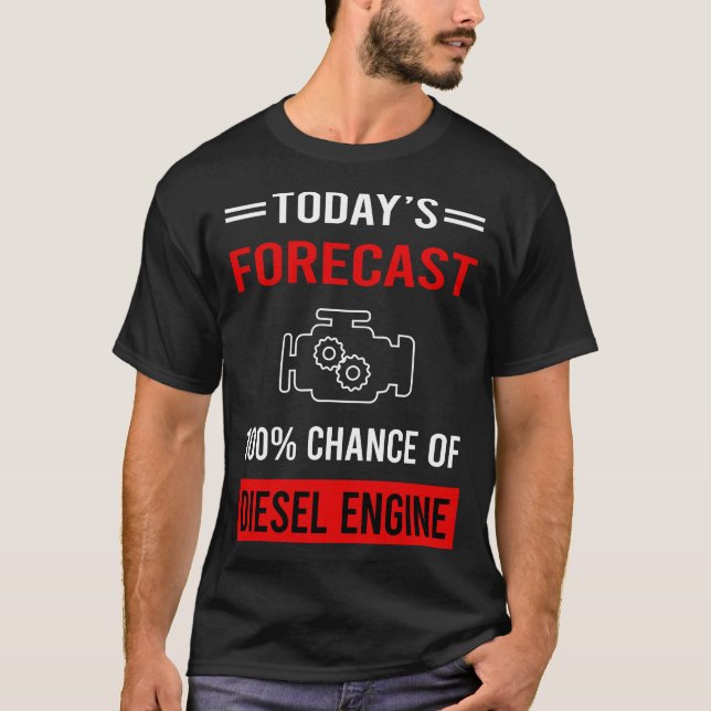 Camiseta Previsão de Hoje Motor Diesel (Frente)
