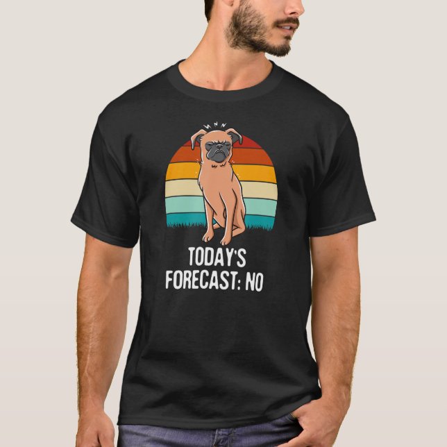 Camiseta Previsão De Hoje Sem Sarcástico Engraçado Sarcasmo (Frente)